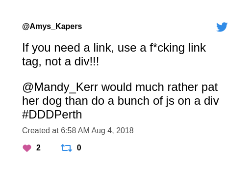 Static image of tweet linked here