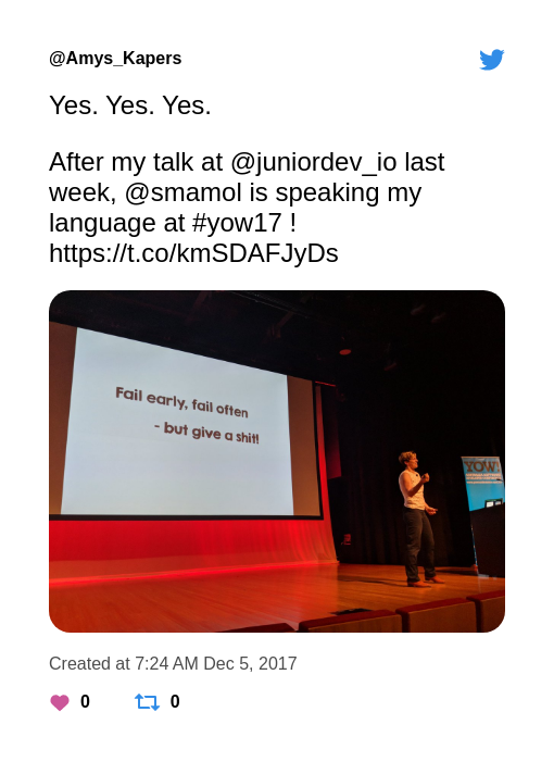 Static image of tweet linked here