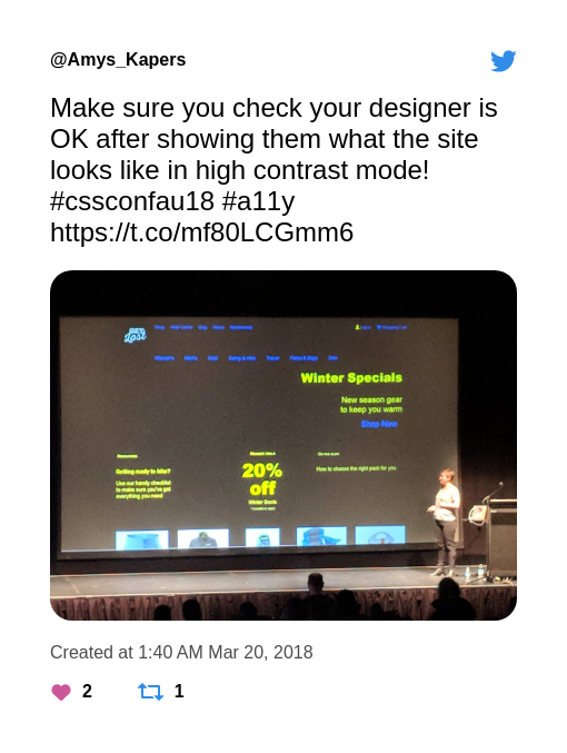 Static image of tweet linked here